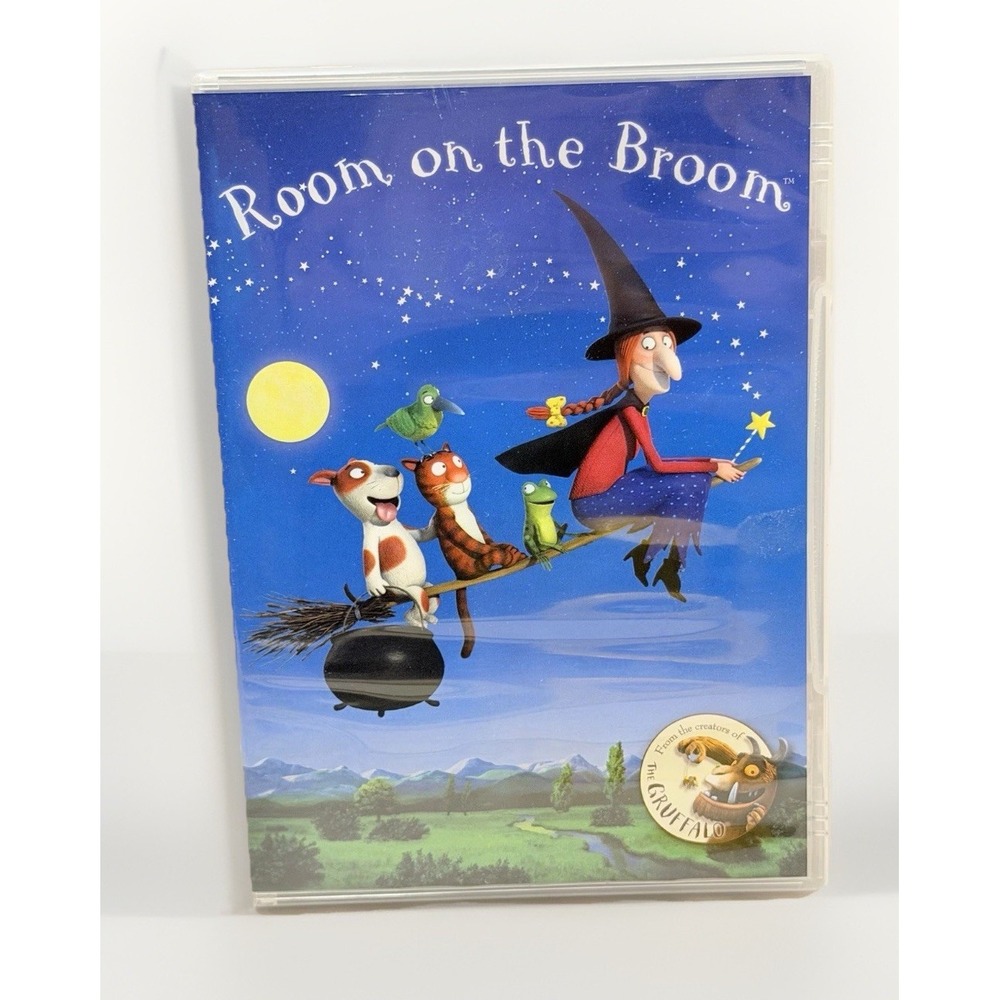 Room on the Broom DVD 2012 Gillian Anderson Simon Pegg Animated Kid Movie CD